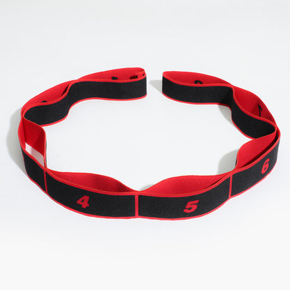 Segmented elastic band for stretching and training