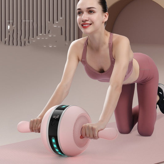 Abdominal Roller with Smart Counting and Light Effects