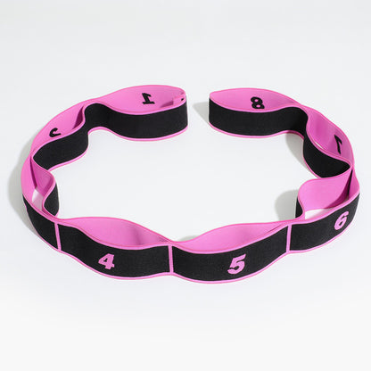 Segmented elastic band for stretching and training